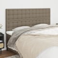 Miniatyrbild 1 av 8: vidaXL Huvudgavlar 4 st taupe 100 x 5 x 78/88 cm tyg Taupe