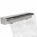 vidaXL Rektangulärt vattenfall poolfontän i rostfritt stål 60 cm Silver