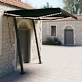 Miniatyrbild 1 av 10: vidaXL Automatisk markis med vindsensor & LED 3x2,5 m antracit Antracit