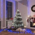 vidaXL Kompakt ljusslinga med 2000 LED blå 45 m PVC Blue and dark green