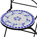 Miniatyrbild 8 av 10: vidaXL Mosaikbord 3 st keramik blå och vit Blå