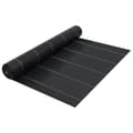 vidaXL Ogräsmatta svart 2x10 m PP Svart