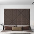 Miniatyrbild 1 av 8: vidaXL Väggpaneler 12 st taupe 30x30 cm tyg 0,54 m² Taupe