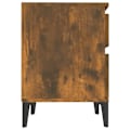 Miniatyrbild 7 av 10: vidaXL Sängbord 2 st Rökfärgad ek 40x35x50 cm Brun