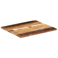 Miniatyrbild 10 av 10: vidaXL Rektangulär bordsskiva 60x70 cm 25-27 mm massivt återvunnet trä multifärg