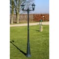 vidaXL Utebelysning Preston 2-armad 215 cm Grön
