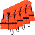 Miniatyrbild 1 av 10: vidaXL Räddningsväst 4 st 100 N 60-70 kg Orange