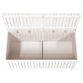 Miniatyrbild 8 av 10: vidaXL Dynbox vit 147x68x64 cm massiv furu Vit