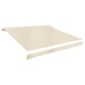vidaXL Markisduk 4 x 3 m gräddvit (utan ram) Creme