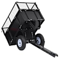 Miniatyrbild 5 av 10: vidaXL Tippvagn för gräsklippare 150 kg last Svart