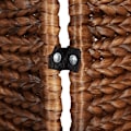Miniatyrbild 7 av 9: vidaXL Rumsavdelare 3 paneler brun 122x180 cm vattenhyacint Brun