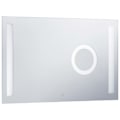 Miniatyrbild 4 av 8: vidaXL Badrumsspegel LED med touch-sensor 100x60 cm Silver