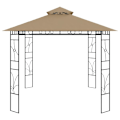Miniatyrbild 3 av 6: vidaXL Paviljong 4x3x2,7 m taupe 160 g/m² Taupe