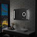 Miniatyrbild 1 av 8: vidaXL Badrumsspegel LED med touch-sensor 100x60 cm Silver