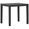 vidaXL Trädgårdsbord grå 79x65x72 cm plast grå