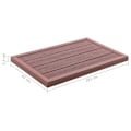 Miniatyrbild 5 av 5: vidaXL Golv till utedusch brun 101x63x5,5 cm WPC Brun