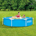 Miniatyrbild 1 av 5: INTEX Pool Metal Frame 244x51 cm Blå
