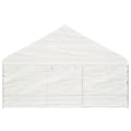 Miniatyrbild 5 av 9: vidaXL Paviljong med tak vit 11,15x5,88x3,75 m polyeten Vit