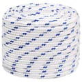 vidaXL Båtlina vit 16 mm 100 m polypropylen