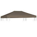Miniatyrbild 1 av 5: vidaXL Paviljongtak 310 g/m² 3x3 m taupe Taupe