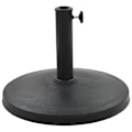 Miniatyrbild 2 av 6: vidaXL Parasollfot rund polyresin 10 kg svart Svart