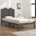 Miniatyrbild 6 av 6: vidaXL Sängram grå massiv furu 100x200 cm enkelsäng Grå