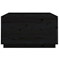 Miniatyrbild 8 av 10: vidaXL Soffbord svart 80x80x45 cm massiv furu Svart