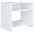 Miniatyrbild 4 av 7: vidaXL Sängbord 2 st vit 40x30x40 cm konstruerat trä Vit