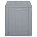 Miniatyrbild 3 av 7: vidaXL Dynbox 180 liter grå PP-träliknande grå