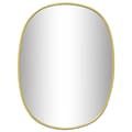 vidaXL Väggspegel guld 40x30 cm Guld