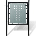 Miniatyrbild 5 av 5: vidaXL Grind singeldörr svart 100 x 125 cm Svart