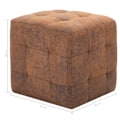 Miniatyrbild 6 av 6: vidaXL Sittpuff 2 st brun 30x30x30 cm konstmocka Brun
