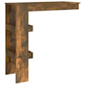 Miniatyrbild 5 av 10: vidaXL Barbord väggmonterat rökfärgad 102x45x103,5 cm konstruerat trä Brun