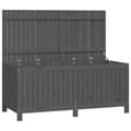vidaXL Dynbox grå 147x68x64 cm massiv furu Grå