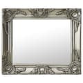 vidaXL Väggspegel barockstil 50x40 cm silver Silver