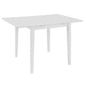 vidaXL Utdragbart matbord (80-120)x80x74 cm vit MDF Vit