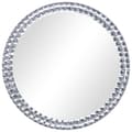 vidaXL Väggspegel 40 cm härdat glas Silver
