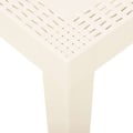 Miniatyrbild 4 av 5: vidaXL Trädgårdsbord vit 79x65x72 cm plast Vit