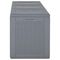 Miniatyrbild 3 av 8: vidaXL Dynbox grå PP rotting 270 l Grå
