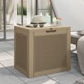vidaXL Dynbox ljusbrun 55,5x43x53 cm polypropen Brun