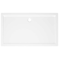 Miniatyrbild 6 av 8: vidaXL Duschkar rektangulärt ABS vit 70x120 cm Vit