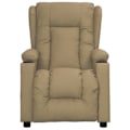 Miniatyrbild 2 av 8: vidaXL Reclinerfåtölj cappuccino konstläder Brun