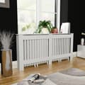 vidaXL Elementskydd vit MDF 172 cm Vit
