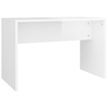 Miniatyrbild 6 av 10: vidaXL Sminkbord set vit högglans 86,5x35x136 cm Vit
