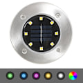 Miniatyrbild 8 av 8: vidaXL Marklampor soldrivna 8 st LED RGB-färg Silver