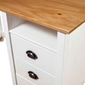Miniatyrbild 5 av 7: vidaXL Skrivbord Hill med 3 lådor 120x50x74 cm massiv furu Vit