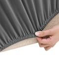 Miniatyrbild 3 av 6: vidaXL Sofföverdrag 2-sits med stretch antracit polyesterjersey Antracit