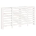 Miniatyrbild 7 av 10: vidaXL Elementskydd vit 210x21x85 cm massiv furu White