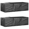 vidaXL Dynväska 2 st svart 135x40x55 cm polyeten Svart