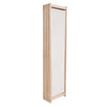 vidaXL Rumsavdelare 5 paneler gräddvit 200x170x4 cm tyg Creme